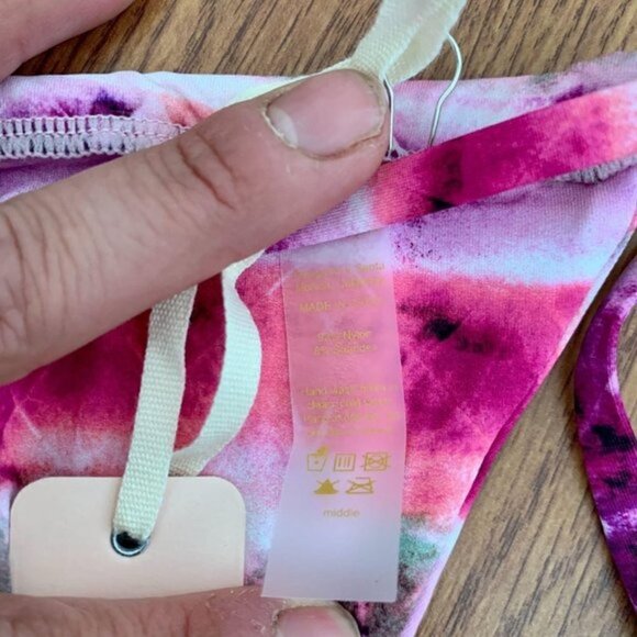 Revolve Chloe Rose Swimwear Dream On Triangle Bikini Set - Picture 6 of 10